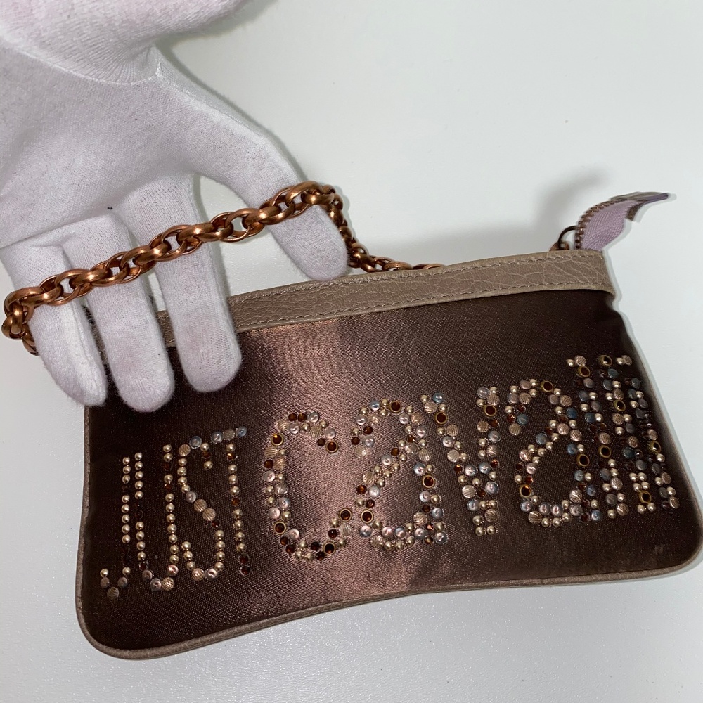 JUST CAVALLI Leather Clutch